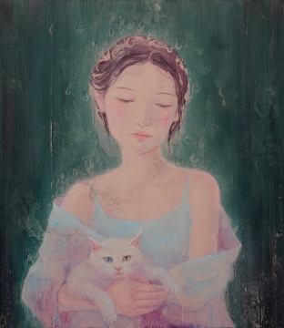 张子叶 《会发光·5》   150×130cm  布面油画 2015
