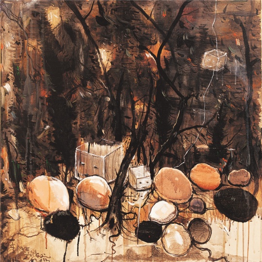 《密林》70×70cm 布面丙烯 2015
《密林》70×70cm 布面丙烯 2015
