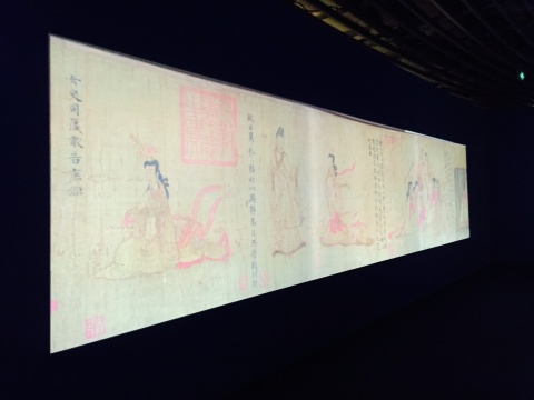 大英博物馆内的《女史箴图》
大英博物馆内的《女史箴图》