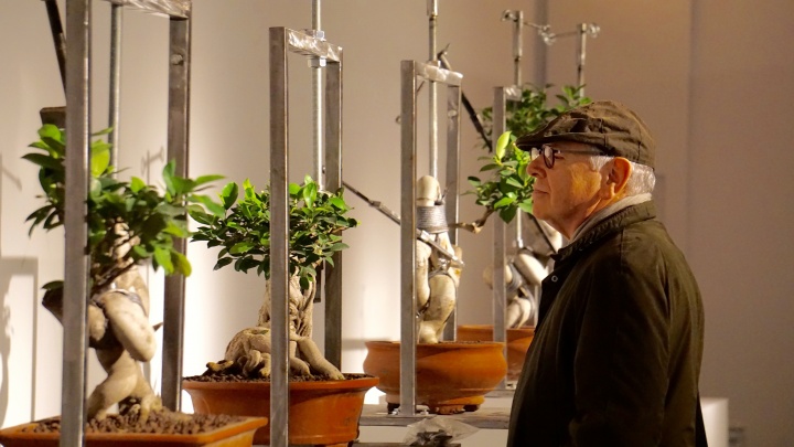 策展人大卫·艾特略在观看沈少民眼中“阴险的、暴力的”东方美学
策展人大卫·艾特略在观看沈少民眼中“阴险的、暴力的”东方美学