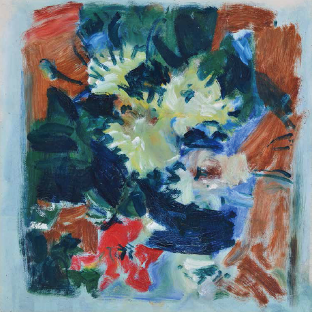 吴大羽 《春在》 34.5×34.5 cm 布面油画  1978