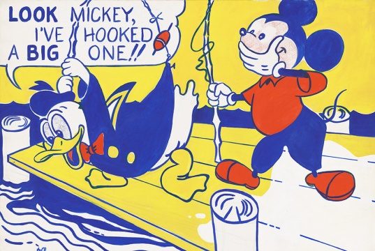 罗伊•里奇腾斯坦 《Look Mickey》 1961 (National Gallery of Art, Washington, Gift of Roy and Dorothy Lichtenstein in Honor of the 50th Anniversary of the National Gallery of Art)
罗伊•里奇腾斯坦 《Look Mickey》 1961 (National Gallery of Art, Washington, Gift of Roy and Dorothy Lichtenstein in Honor of the 50th Anniversary of the National Gallery of Art)