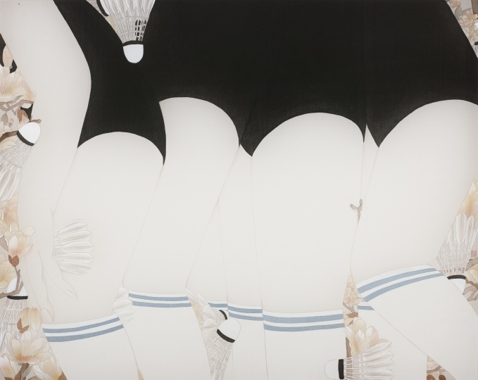 《安晚》 41×51cm 绢本设色 2015
《安晚》 41×51cm 绢本设色 2015