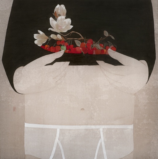 《倥偬》 35×35cm 绢本设色 2015
《倥偬》 35×35cm 绢本设色 2015