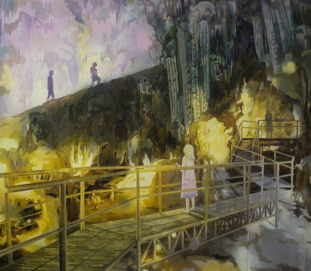 《迷宫》 130×150cm 布面油画 2015
《迷宫》 130×150cm 布面油画 2015