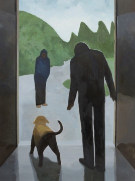 《陌生来客》布面油画 150x200cm 2015
《陌生来客》布面油画 150x200cm 2015