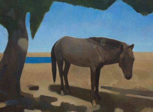 《风景》 布面油画 59.5x80cm 2014
《风景》 布面油画 59.5x80cm 2014