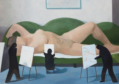 《写生》布面油画 180x250cm 2015
《写生》布面油画 180x250cm 2015