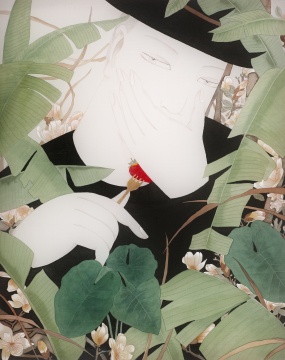 狄青 《春造》 50×40cm 绢本设色 2015
狄青 《春造》 50×40cm 绢本设色 2015