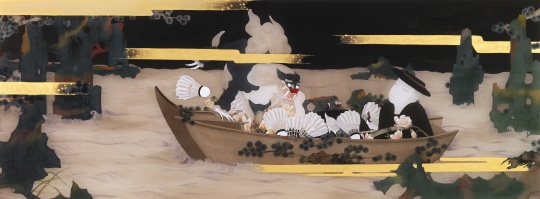 狄青 《如也》 60×158cm 绢本设色 2016
狄青 《如也》 60×158cm 绢本设色 2016