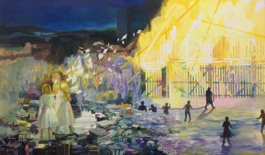 莫頔 《Lost Book》 60×100cm 布面油画 2015
莫頔 《Lost Book》 60×100cm 布面油画 2015