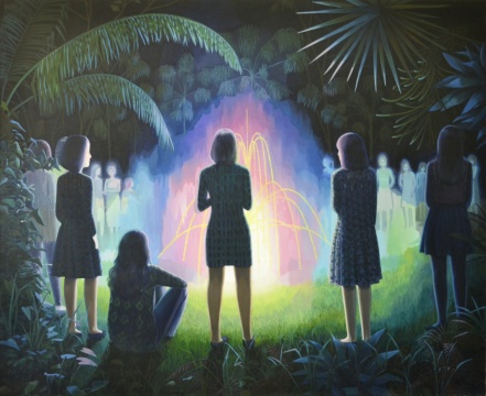 莫頔 《梦的入口》180×220cm 布面油画 2013
莫頔 《梦的入口》180×220cm 布面油画 2013