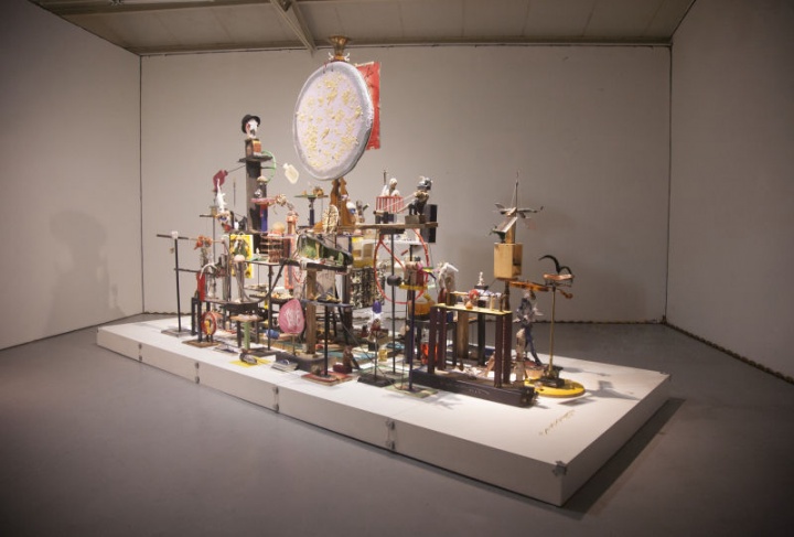 2015年,童昆鸟个展现场 2015年,童昆鸟个展现场