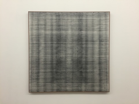 《行走的墨线201506》 200×200cm 纸本、墨斗线 2015
《行走的墨线201506》 200×200cm 纸本、墨斗线 2015
