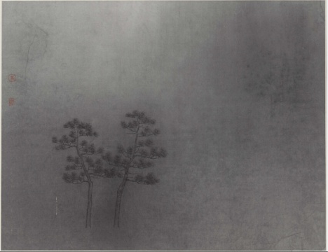 《青松八》 纸本水墨 34x46cm
《青松八》 纸本水墨 34x46cm