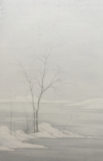 程保忠 《寻林·幽思之一》 86.5x56cm 纸本设色 2015
程保忠 《寻林·幽思之一》 86.5x56cm 纸本设色 2015