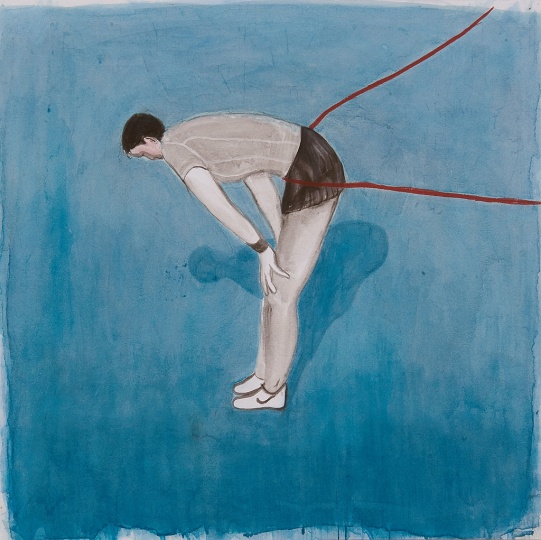 蒋昭昆 《终点》 66×66cm  纸本水墨 2015
