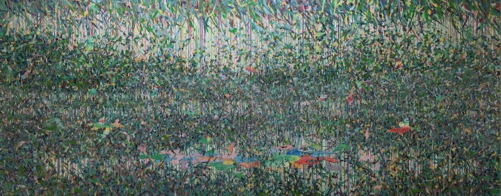 《纷飞的纷飞的纷飞的2015-38 》 200x500cm 布面油画 2015
《纷飞的纷飞的纷飞的2015-38 》 200x500cm 布面油画 2015