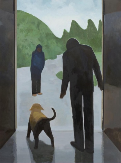 《陌生来客》 布面油画 150x200cm 2015
《陌生来客》 布面油画 150x200cm 2015