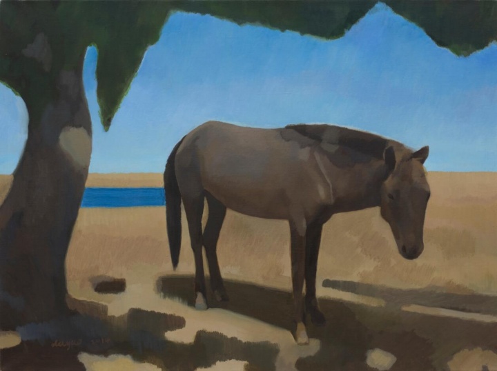 《风景》 布面油画 59.5x80cm 2014
《风景》 布面油画 59.5x80cm 2014