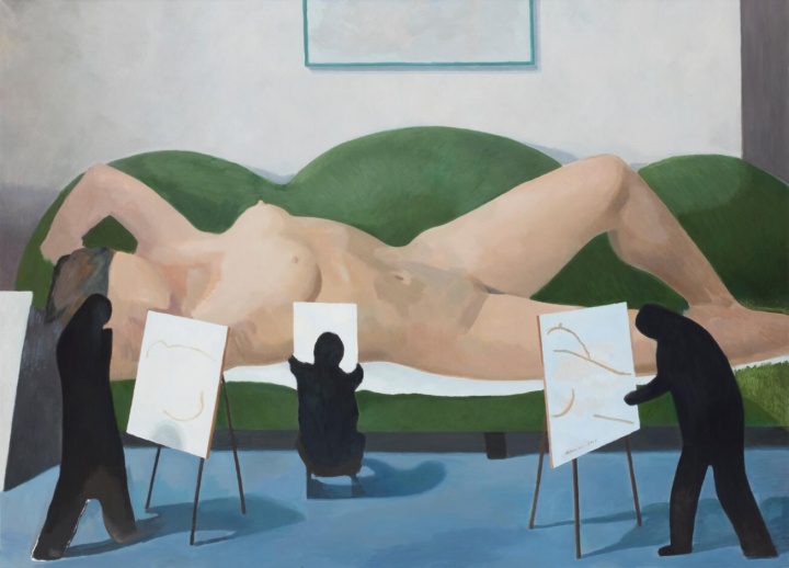 《写生》 布面油画 180x250cm 2015
《写生》 布面油画 180x250cm 2015