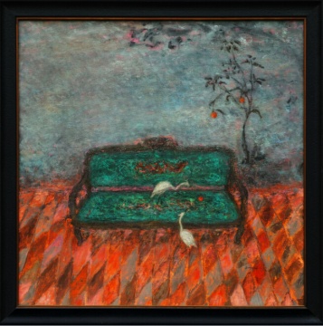 《长相思 》 布面油画 100x100cm 2013
《长相思 》 布面油画 100x100cm 2013
