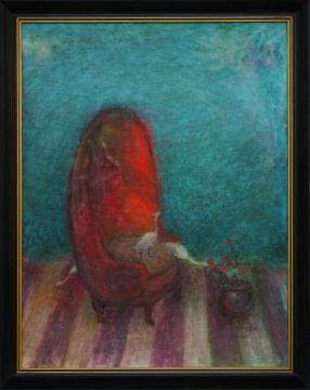《探闲趣》 布面油画 116x89cm 2014
《探闲趣》 布面油画 116x89cm 2014