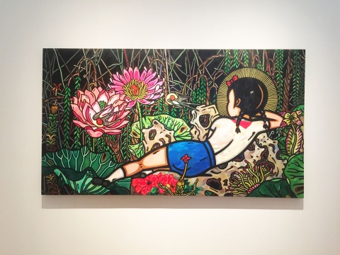 《 最好的早已到来—1》 140×250cm 布面丙烯 2016
《 最好的早已到来—1》 140×250cm 布面丙烯 2016