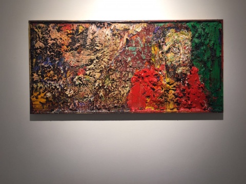 尹朝阳  《肖像》  122×59cm  木板油画  2016
