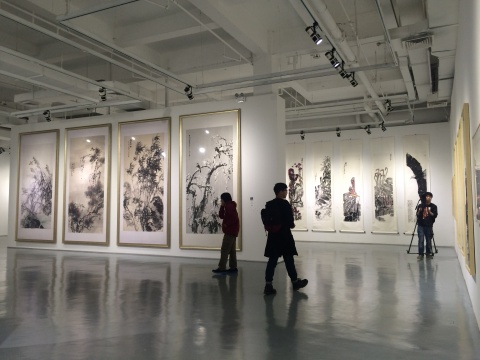 “齐物见心--当代中国写意花鸟画七人展第二回”展览现场