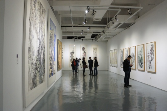 “齐物见心--当代中国写意花鸟画七人展第二回”展览现场
