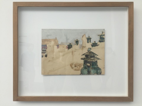 《香炉》 20×27cm 纸上油画 1976
《香炉》 20×27cm 纸上油画 1976