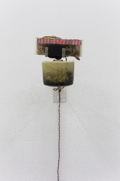 杨健 《生命倒计时器》 装置 Led芯片、树脂、土、亚克力 2007-2010 杨健 《生命倒计时器》 装置 Led芯片、树脂、土、亚克力 2007-2010