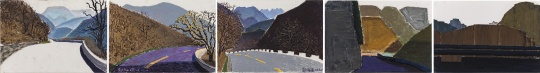 《秦岭分水岭-红草园》 郭海强 纸上油画棒 2013-2014
《秦岭分水岭-红草园》 郭海强 纸上油画棒 2013-2014