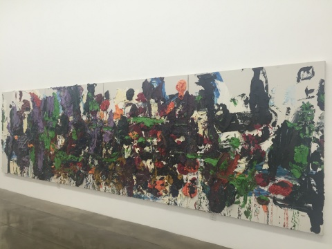 《四上黄山(四联)》 180×160cm×4 布面油画 2014
《四上黄山(四联)》 180×160cm×4 布面油画 2014