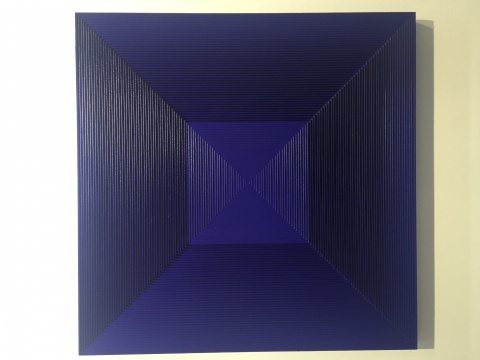 戈子馀 《波系列之二》 60x60cm 综合材料 2016
戈子馀 《波系列之二》 60x60cm 综合材料 2016