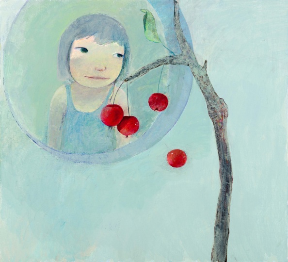 忻洛汀 《海棠2》 100×110cm 布面丙烯 2015
忻洛汀 《海棠2》 100×110cm 布面丙烯 2015