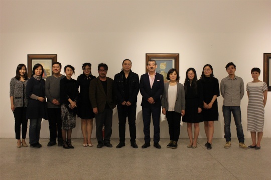 展览现场合影 展览现场合影