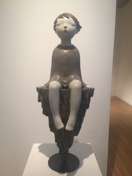 李伟&刘知音 《日不落》 36×38×98cm 铸铜化学着色 2016 李伟&刘知音 《日不落》 36×38×98cm 铸铜化学着色 2016