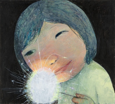 忻洛汀 《烟花3》 100×110cm 布面丙烯 2016
忻洛汀 《烟花3》 100×110cm 布面丙烯 2016