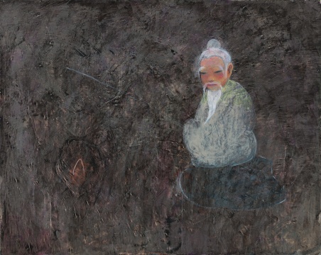 忻洛汀 《太公》 80×100cm 布面丙烯 2016
忻洛汀 《太公》 80×100cm 布面丙烯 2016