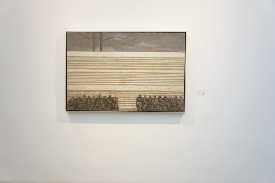 何杰《人民的舞台》 100×150cm 布面油画 2015年
何杰《人民的舞台》 100×150cm 布面油画 2015年