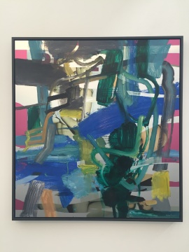 袁佐 《六月的一天3》 120×130cm 铝板油画 2015
袁佐 《六月的一天3》 120×130cm 铝板油画 2015