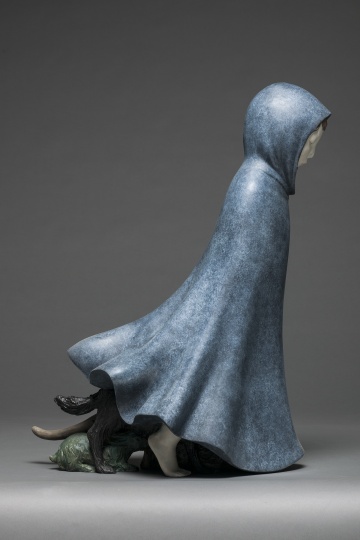 《千里之外》 70×36×82cm 铸铜化学着色 2016
《千里之外》 70×36×82cm 铸铜化学着色 2016