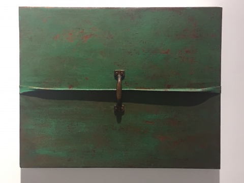 《错位-折叠3》 40×50cm 布面综合材料 2016
《错位-折叠3》 40×50cm 布面综合材料 2016