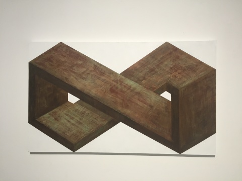 《矛盾体9》 90×150cm 布面综合材料 2016
《矛盾体9》 90×150cm 布面综合材料 2016