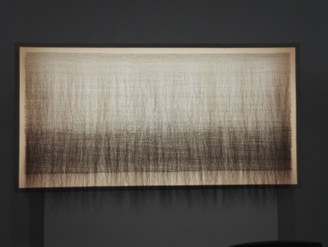 《-97311》 头发,纸片,铅笔,胶,灯箱 131×252×25cm 2010—2011 《-97311》 头发,纸片,铅笔,胶,灯箱 131×252×25cm 2010—2011