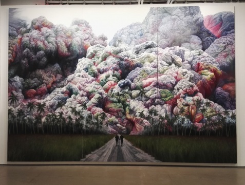 商成祥《云途系列之三》 350×510cm 布面油画 2014 商成祥《云途系列之三》 350×510cm 布面油画 2014
