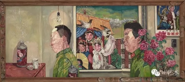 刘炜 《革命家庭系列》(三联作) 172 × 381cm 布面油画 1994 成交价:3300万港元 ©香港苏富比2016春拍 ——“现当代亚洲艺术晚间拍卖” 刘炜 《革命家庭系列》(三联作) 172 × 381cm 布面油画 1994 成交价:3300万港元 ©香港苏富比2016春拍 ——“现当代亚洲艺术晚间拍卖”