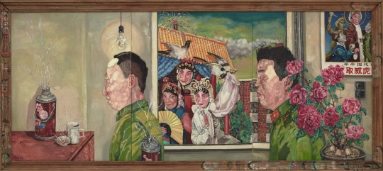 
刘炜 《革命家庭系列》（三联作）  172×381cm 布面油画  1994  

成交价：3884万港币 香港苏富比2016春拍 ——“现当代亚洲艺术晚间拍卖”

